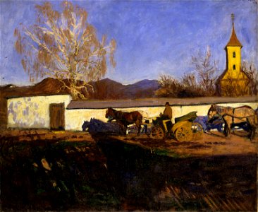 Károly Ferenczy (1862-1917) Evening in March (1902)