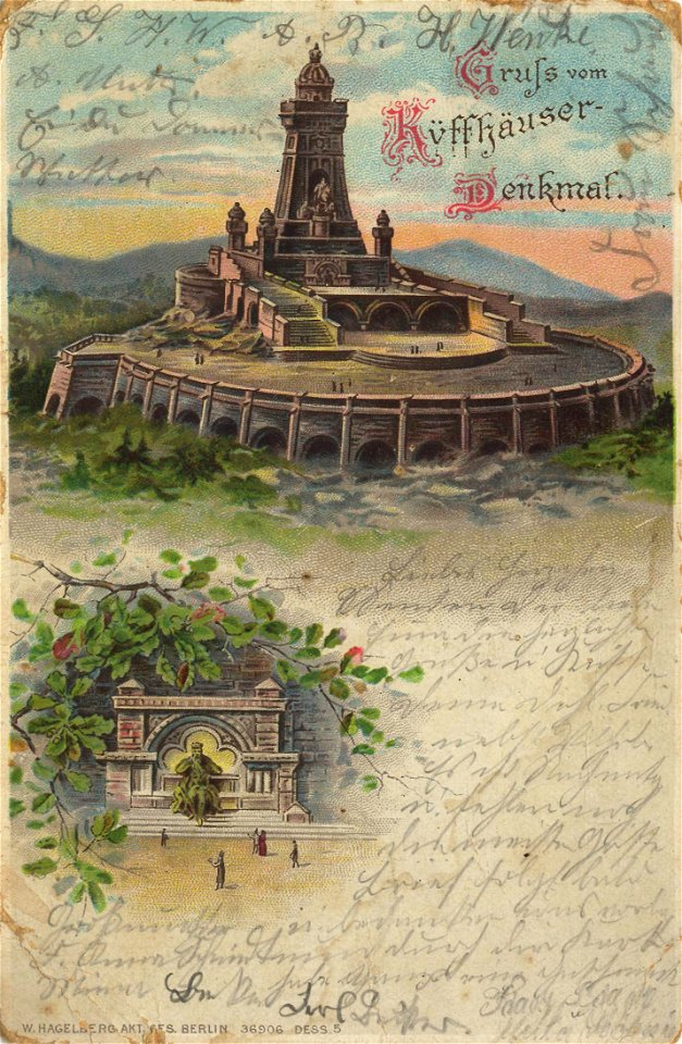 Kyffhäuser, Thüringen - Kaiser-Wilhelm-Denkmal (Zeno Ansichtskarten)