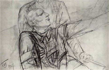 Kuzma Petrov-Vodkin drawing-for-the-painting-death-of-commissioner-1927