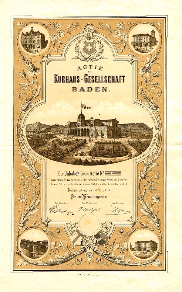 Kurhaus-Gesellschaft Baden 1874