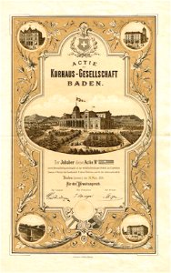 Kurhaus-Gesellschaft Baden 1874