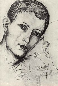 Kuzma Petrov-Vodkin head-of-young-man-adam-1913