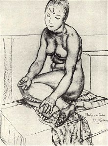 Kuzma Petrov-Vodkin seated-naturschitsa-1908