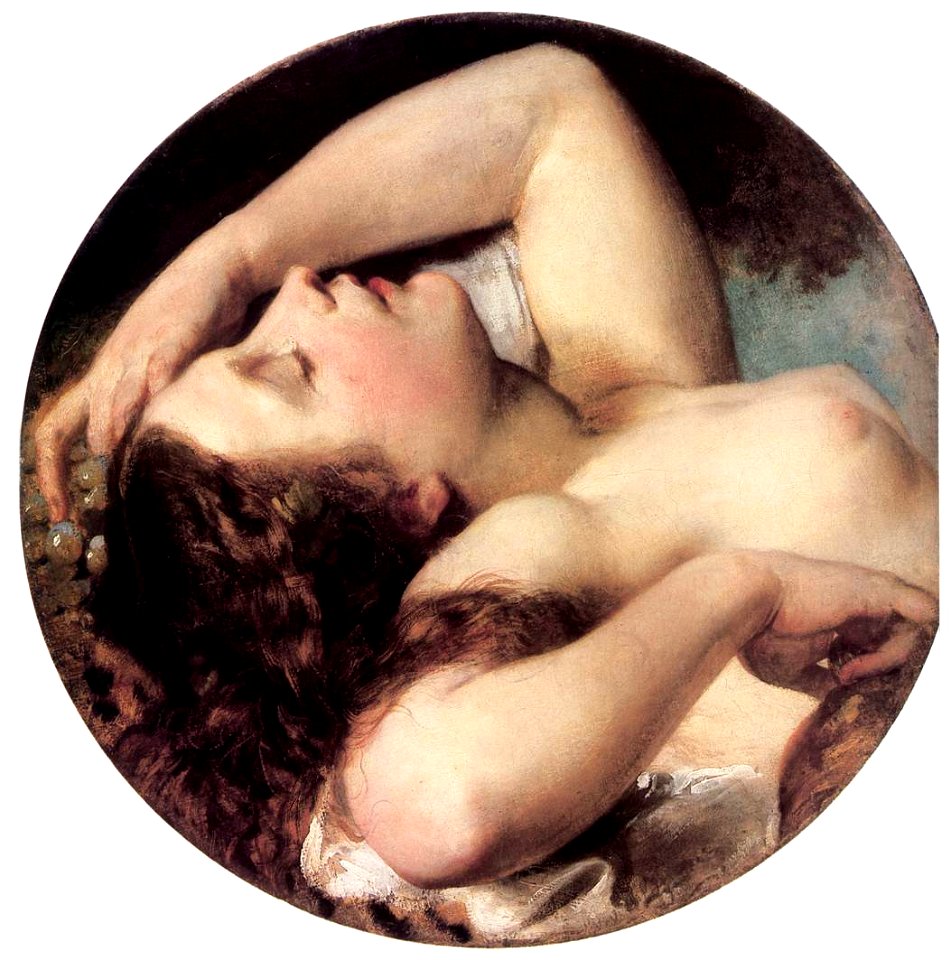 Károly Brocky - Sleeping Bacchante - WGA03214