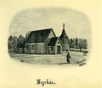 Kyrkås kyrka 1896 (Ernst Wennerblad 1902)