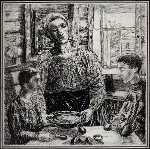 Kuzma Petrov-Vodkin mother-1919