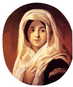 Károly Brocky - Portrait of a Woman with Veil - WGA3213