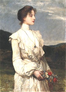 Károly Lotz (1833-1904) Soring, Portrait of Ilona Lippich 1894