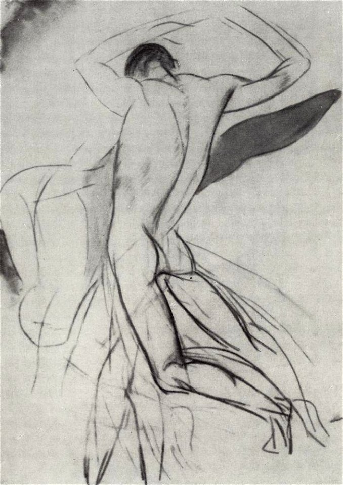 Kuzma Petrov-Vodkin boy-jumping-into-water-1913