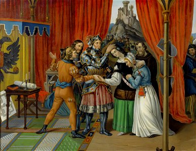 König Rudolf I. mit Agnes von Böhmen