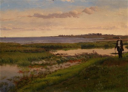Vilhelm Kyhn - Danish landscape - NG.M.03685 - National Museum of Art, Architecture and Design. Free illustration for personal and commercial use.