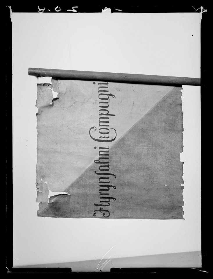 Kvarterfana vid Hyrynsalmi kompani av Kajana bataljon - Livrustkammaren - 19800