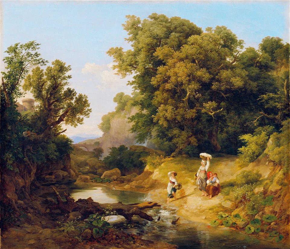 Károly Markó d. Ä. - Ideale Landschaft (Italienische Landschaft) - 583 - Österreichische Galerie Belvedere