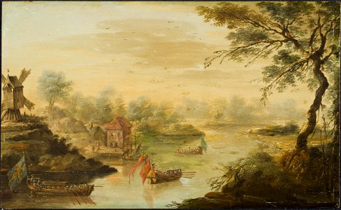Kvarnen vid Ekolsunds slott (Johan Philip Korn) - Nationalmuseum - 159474