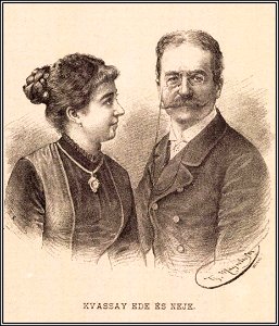 Kvassay Ede és neje, szentpéteri Kun Melanie, Ország-Világ, 1884