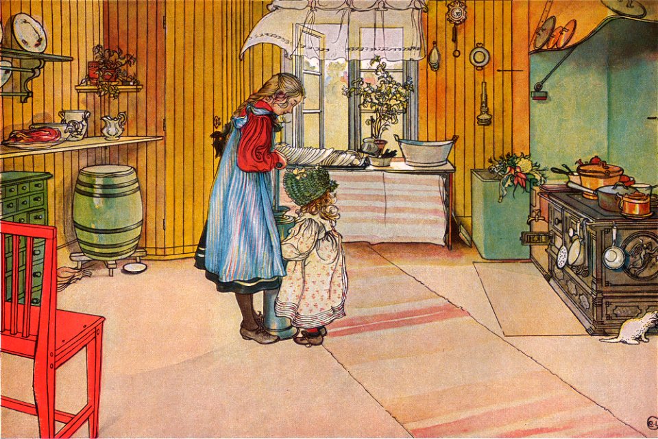 Köket av Carl Larsson 1898