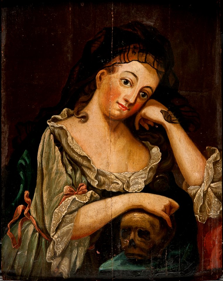 Kvinna i rokokodräkt - Nationalmuseum - 177318