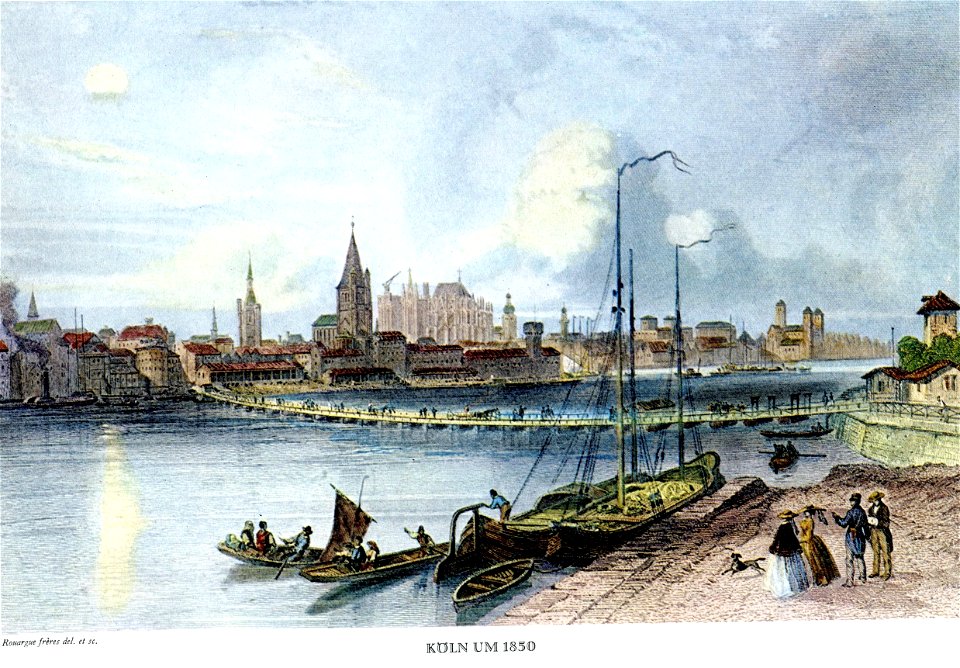 Köln um 1850 Stich Rouargue