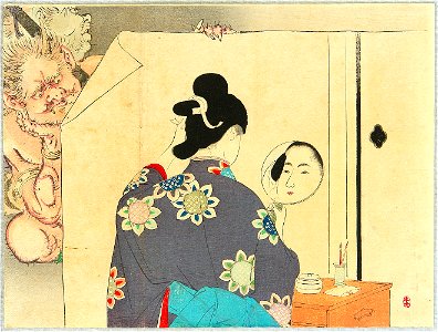Kyōri no bijin by Mizuno Toshikata 01