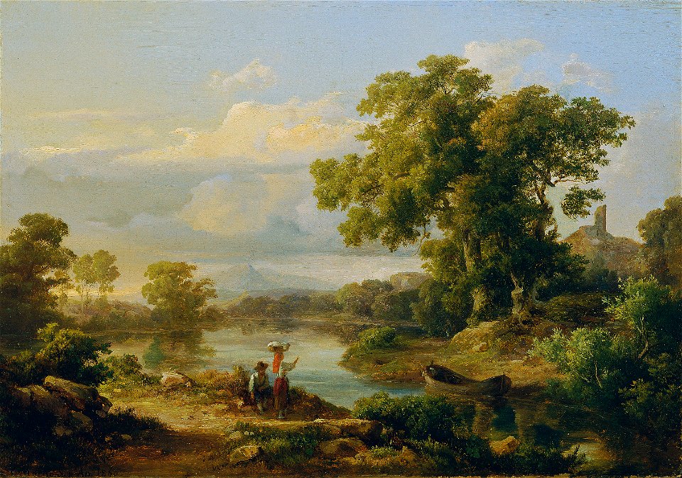 Károly Markó d. Ä. - Frühling am Fluss - 4545 - Österreichische Galerie Belvedere