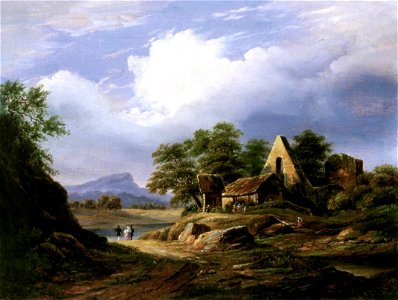 Károly Markó - Excursion in Italian Countryside - WGA14116