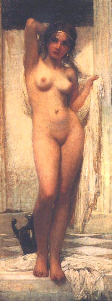 Károly Lotz (1833-1904) Bathing Woman