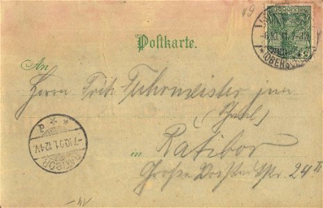 Königshütte, Schlesien - Bismarckring (3) (back) (Zeno Ansichtskarten)