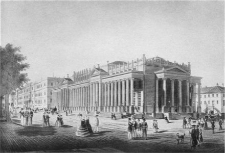 Königsbau und Kronprinzenpalais, Stuttgart, 1866, schwarz-weiß