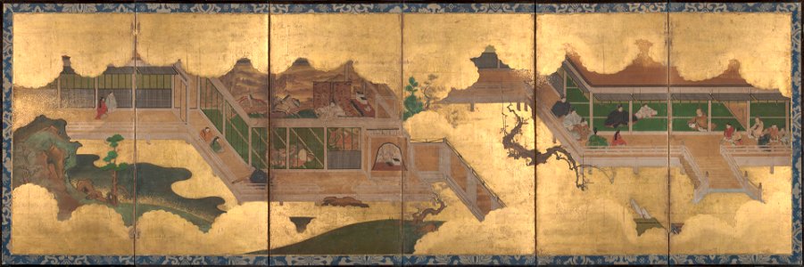 Kyoto Kano School - Scenes from the Tale of Genji - 1984.9.1.2 - Yale University Art Gallery