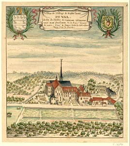 L abbaye Notre-Dame du Val au debut du XVIIIe siecle