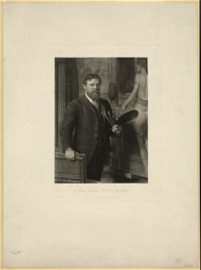 L Alma Tadema R.A. in his studio LCCN2003679912