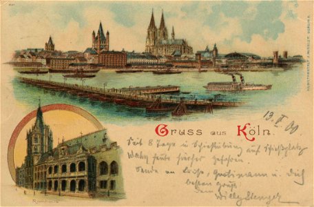 Köln (Rhein), Nordrhein-Westfalen - Stadtansicht; Rathaus (Zeno Ansichtskarten)