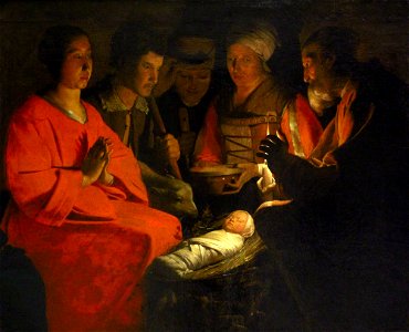 L'adoration des bergers (La Tour)