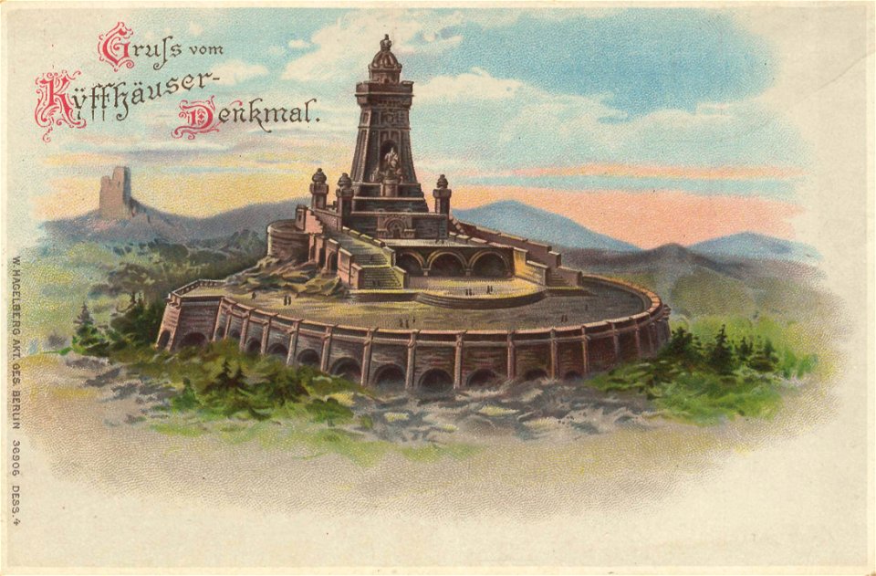 Kyffhäuser, Thüringen - Kaiser-Wilhelm-Denkmal (6) (Zeno Ansichtskarten)