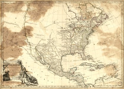 L'Amérique septentrionale, ou se remarquent les Etats Unis. LOC 74693118