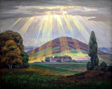 König Landschaft m Lichtsegen@Albert König Museum 02
