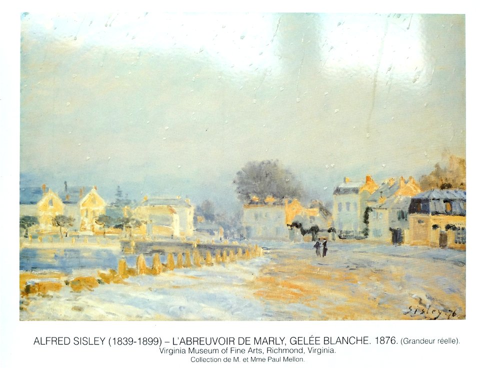 L'abreuvoir de Marly, gelée blanche