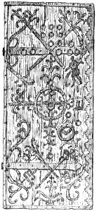 Kyrkdörr, Östra Skrukeby kyrka