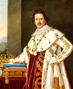 König Ludwig I. von Bayern im Krönungsornat