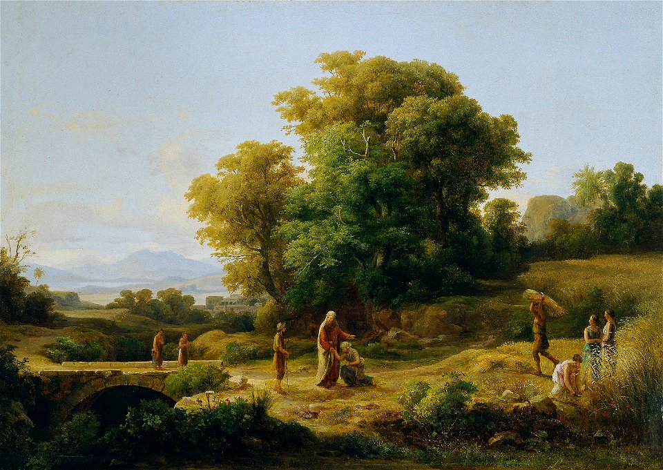 Károly Markó d. Ä. - Ideale Landschaft mit Boas und Ruth - 5646 - Österreichische Galerie Belvedere