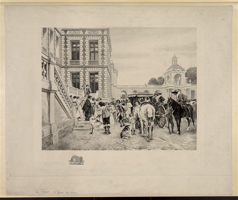 L'arrivee des hôtes - Meissonier. LCCN94512082