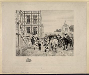 L'arrivee des hôtes - Meissonier. LCCN94512082
