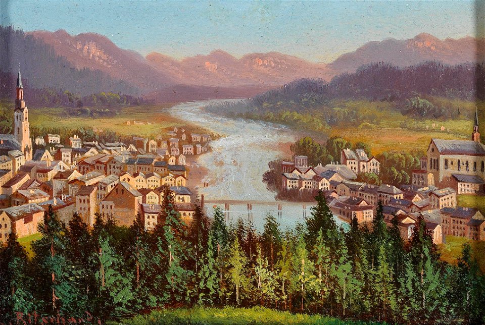 L Ritschard Blick auf Villach