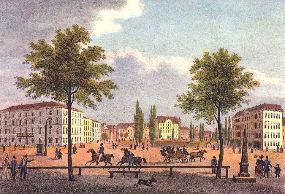 Königsplatz Leipzig 1840