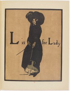 L is for Lady - An Alphabet by William Nicholson (1899)