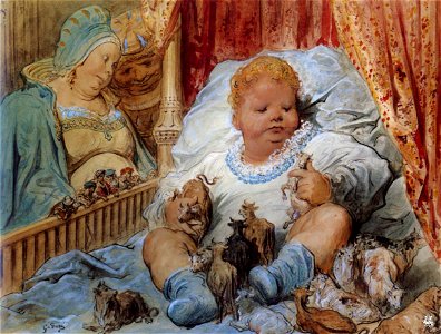 Doré, L'enfance de Pantagruel (The childhood of Pantagruel)