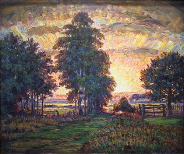 König Sonnenuntergang 1920@Albert König Museum