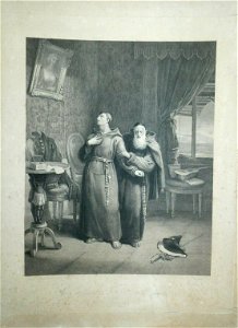 L'Adieu au monde - print by Bosq after Hortense Haudebourt-Lescot 02