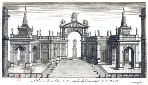 L'Architecture française (Marot) BnF RES-V-371 004r-f17 Arc de Triomphe par Marot 2 (adjusted)