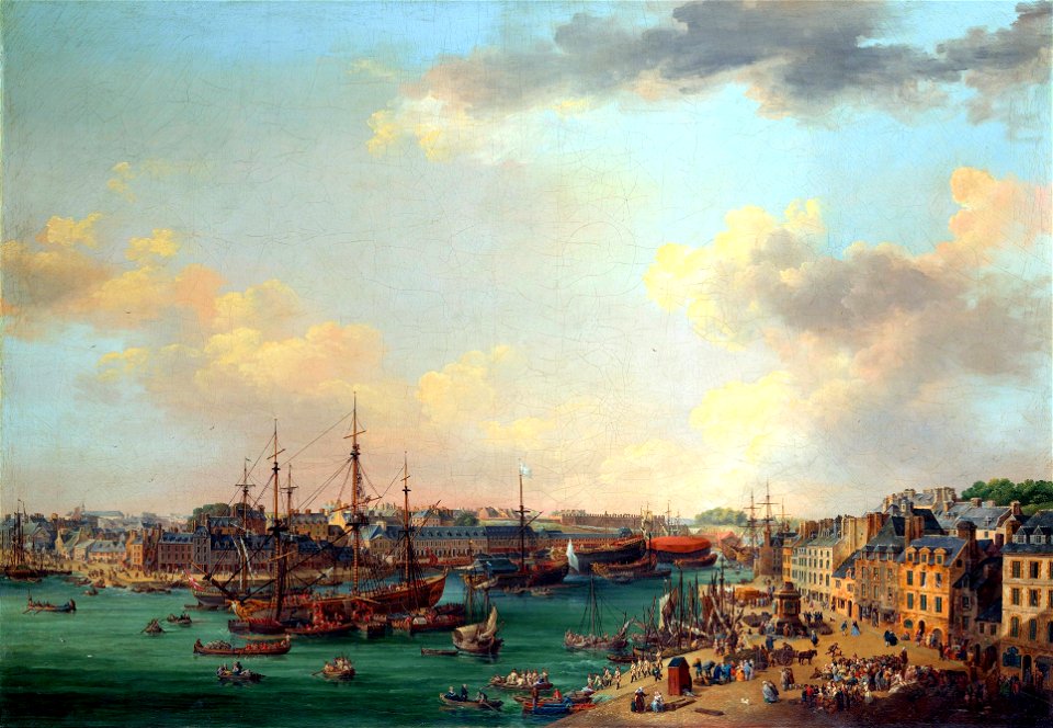 L'avant-port de Brest (Louis Nicolas Van Blarenberghe)